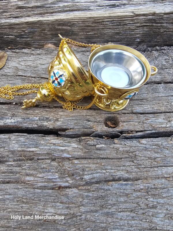 Orthodox Thurible – Catholic Church Brass Incense Holder - Image 3