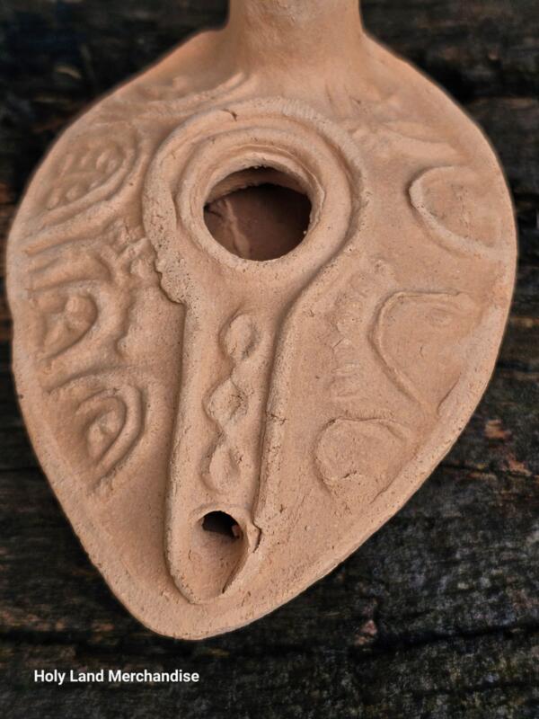 Hand made Clay oil lamp from Jerusalem the Holy Land - Image 3