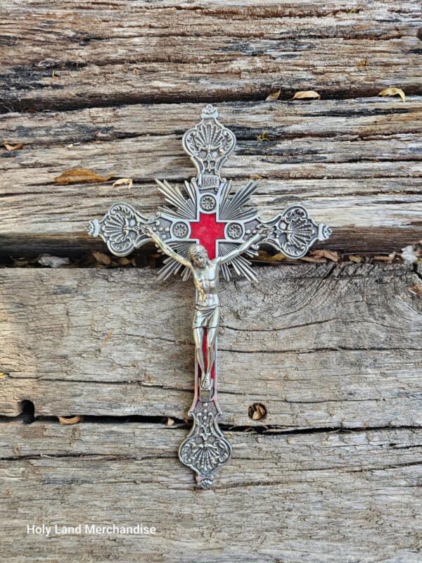 Big metal cross from the 80s Made in the Holy Land - Image 2