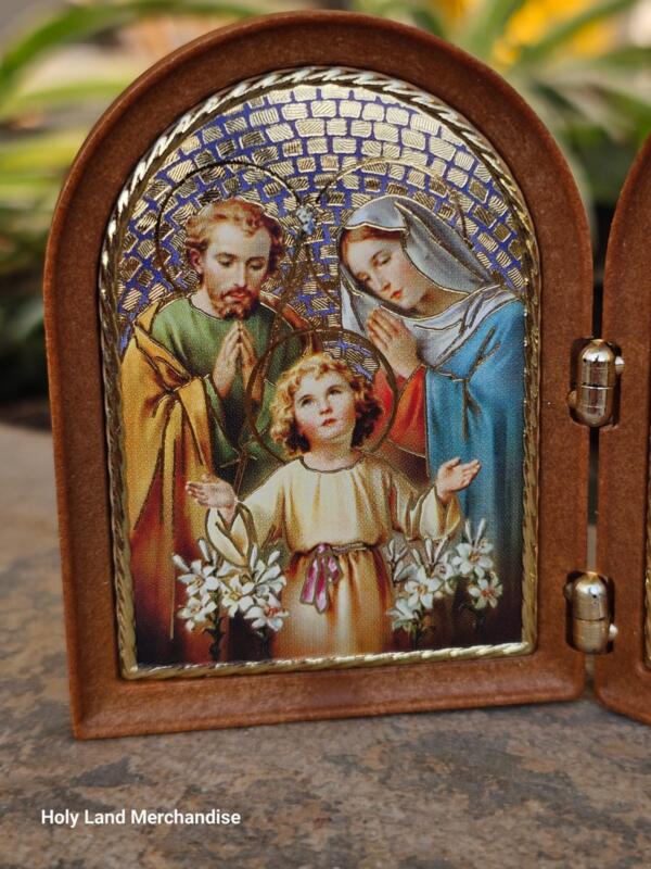 Diptych Holy Family and Blessing Icon | Orthodox Christian Icons for Sale - Image 3