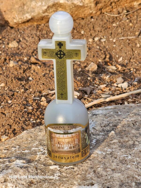 Anointing Oil Blessed oil from the Holy Land A special and sacred souvenir Blessed at The Church of the Annunciation