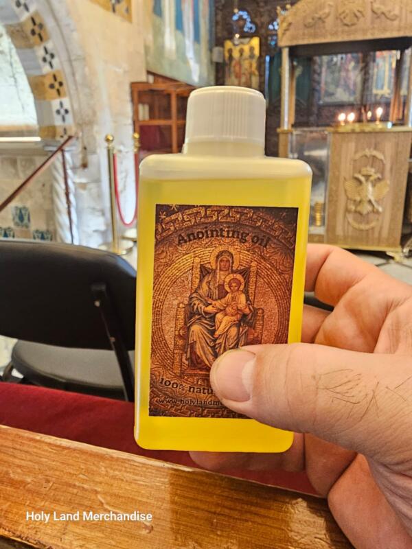100% Organic Anointing Oil - Almond & Rose, Blessed in Nazareth - Image 2