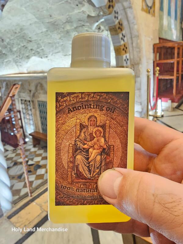 100% Organic Anointing Oil - Almond & Rose, Blessed in Nazareth - Image 3
