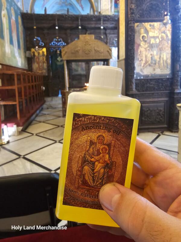 100% Organic Anointing Oil - Almond & Rose, Blessed in Nazareth