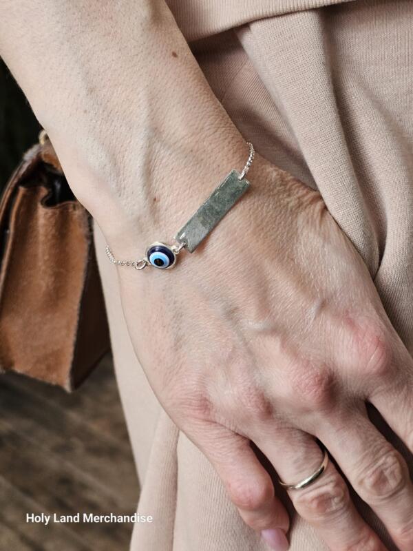 Silver 925 Evil Eye Beaded Bracelet pendant Protection