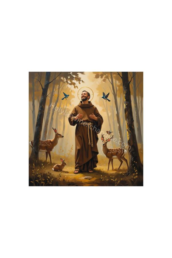 Custom Patron Saint Portrait – Personalized Christian Art Print | Choose Your Saint, Name & Verse | Digital Download - Image 8