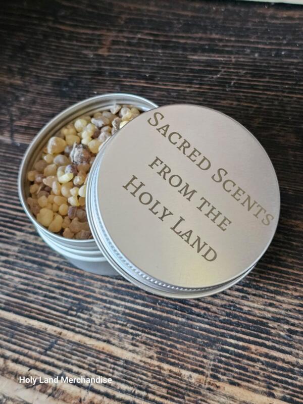 Personalized engraved metal box, 30gram pack Holy land Frankincense incense , 100% Pure Natural Organic, engraved incense box - Image 6