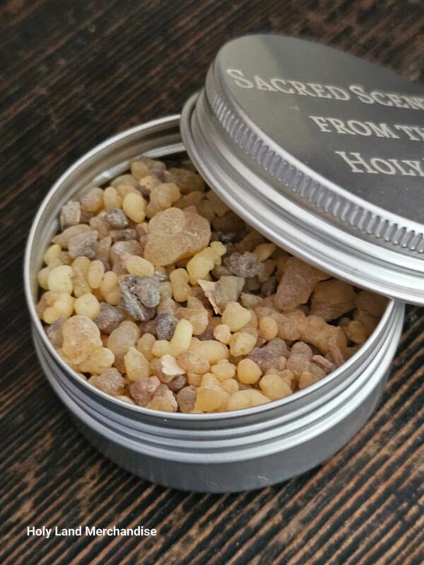 Personalized engraved metal box, 30gram pack Holy land Frankincense incense , 100% Pure Natural Organic, engraved incense box - Image 5