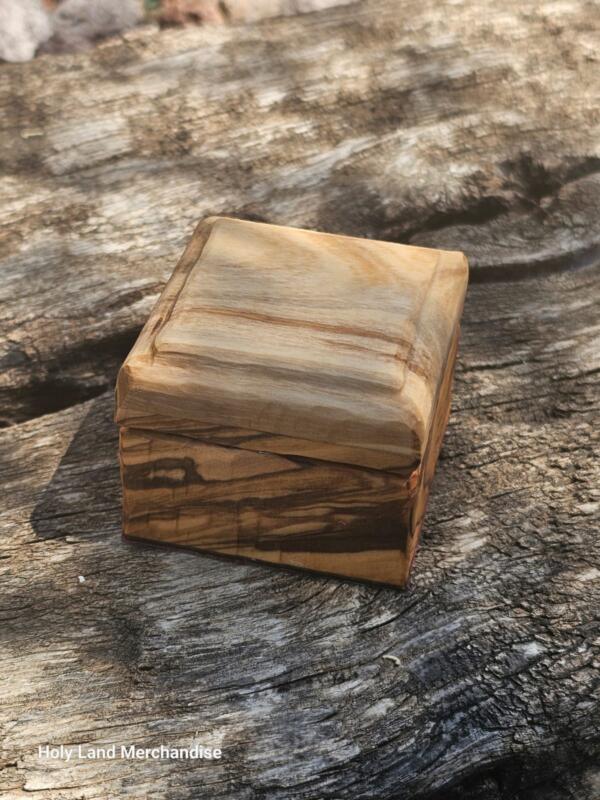 Personalized engraving Olive Wood proposing ringbox from the Holy Land, engagement ring box | boxing boxing ring | bridal ring boxes | wedding ring box | engagement ring proposal box​ - Image 2