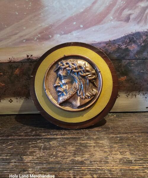 Vintage Brass Crucifix Wall Plaque — Hand-Embossed Repoussé with Cherubs | Catholic Christian Home Décor | Religious Gift