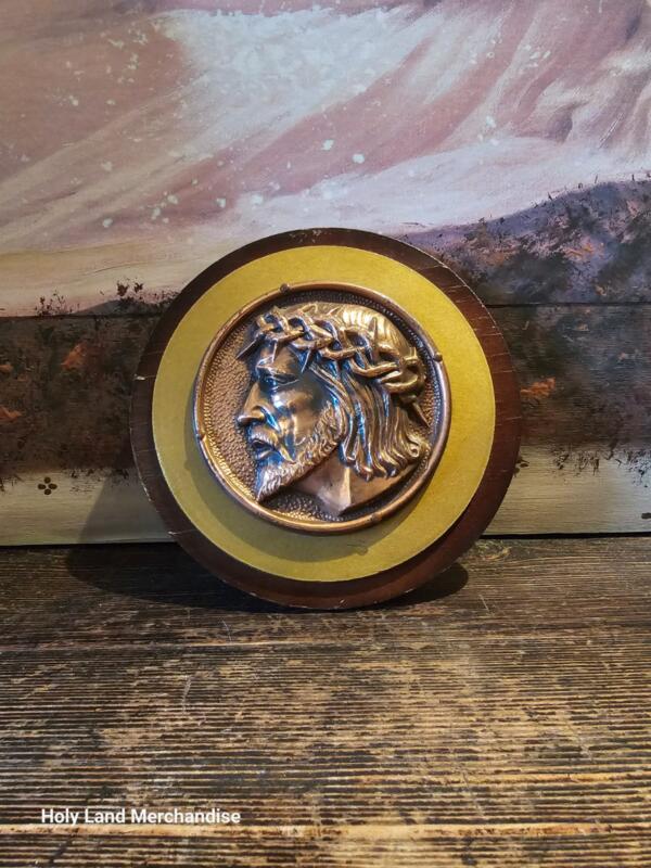 Vintage Brass Crucifix Wall Plaque — Hand-Embossed Repoussé with Cherubs | Catholic Christian Home Décor | Religious Gift