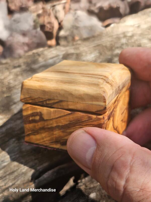Personalized engraving Olive Wood proposing ringbox from the Holy Land, engagement ring box | boxing boxing ring | bridal ring boxes | wedding ring box | engagement ring proposal box​ - Image 5