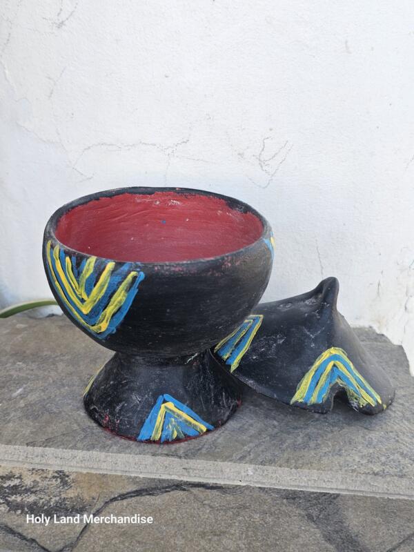 Handmade Ethiopian Incense Burner with Lid