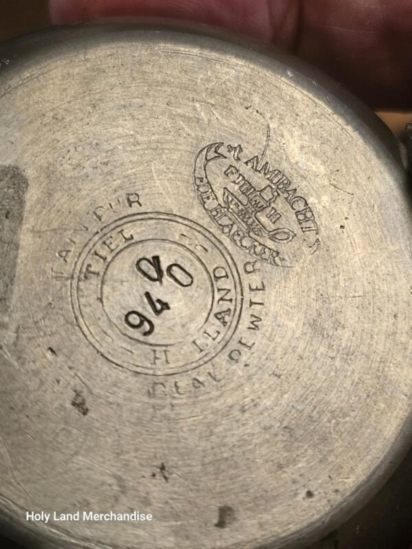 Vintage Dutch Pewter Salt Cellar / Trinket Pot - Image 2