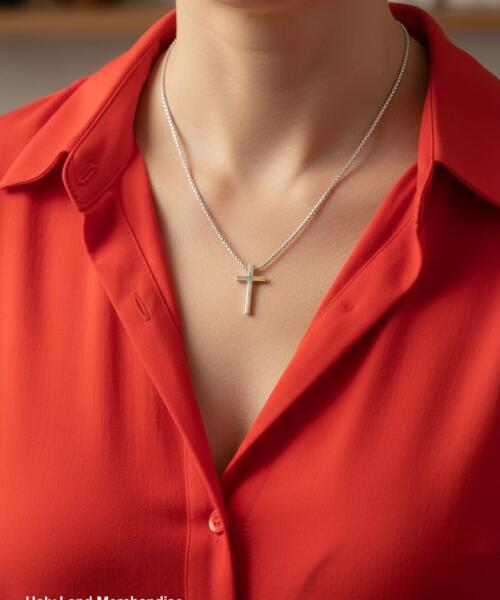 Personal gift cross necklace Men, Women & Boys – Multi-Language Engraving – Unique Christian/Catholic Gift, Custom Engraved