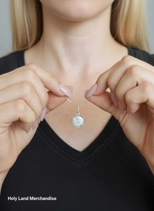 925 Sterling Silver Cross Necklace • Baptism Gift •  Gift for Her  • Confirmation Gift • Easter Gift • Christmas Gift - Image 4