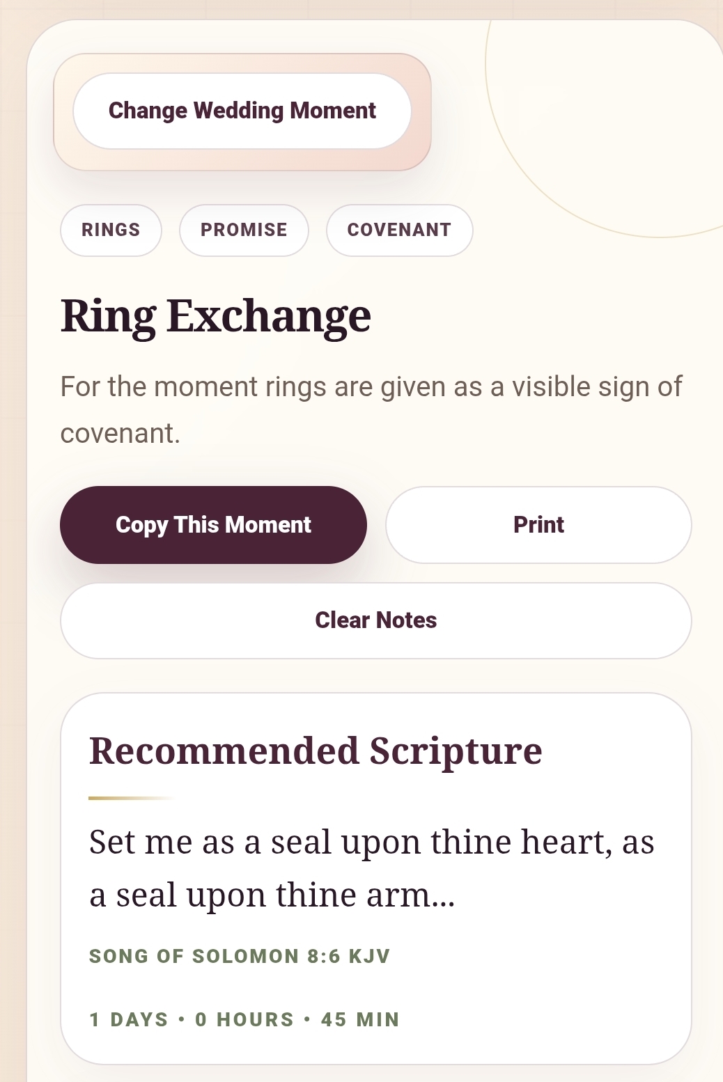 Christian Wedding Scripture Tool HTML, Wedding Vow Bible Verse Finder, Interactive Vow Helper, Ceremony Reading, Ring Exchange Prayer, Not PDF - Image 6