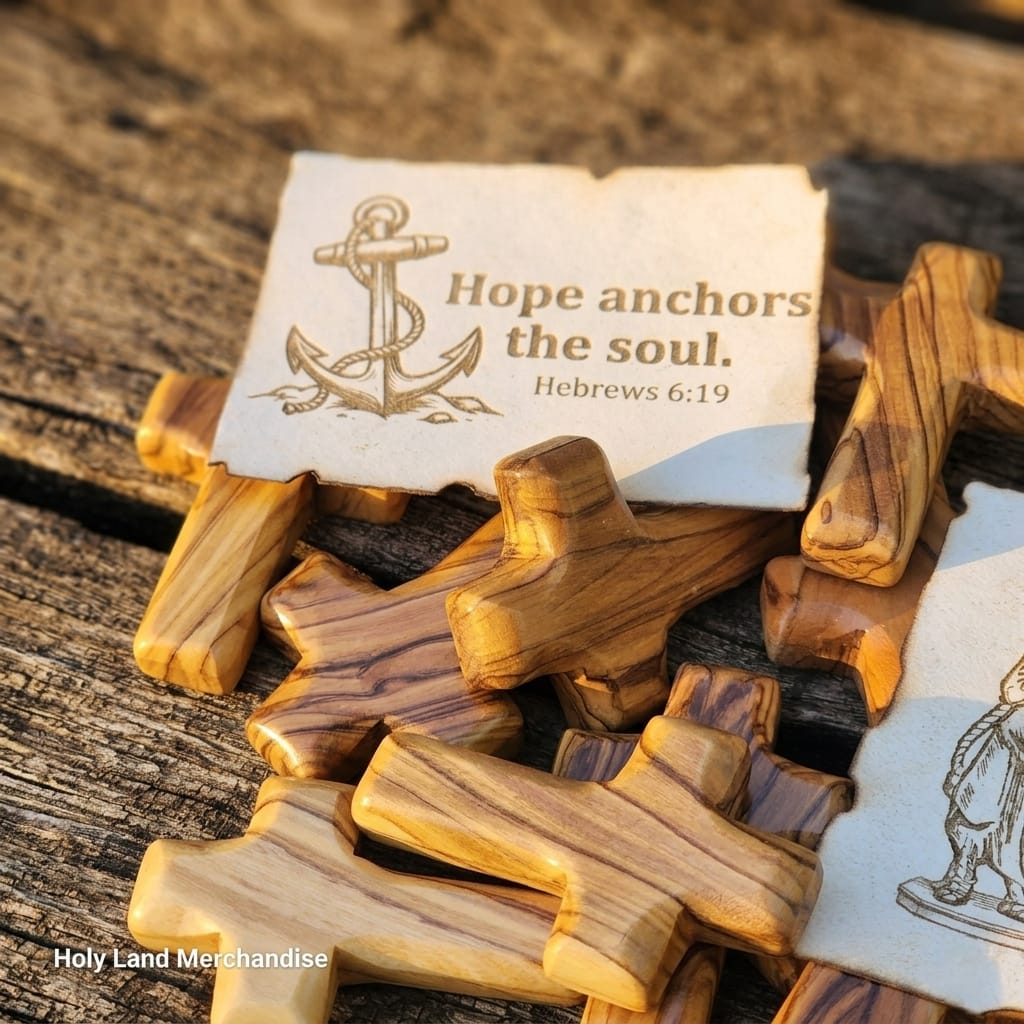 Church Member Gift | Bethlehem Olive Wood Cross + Custom Scripture Card | Congregation Gift | Holy Land Cross Set | Ministry Gift Cross - Image 6