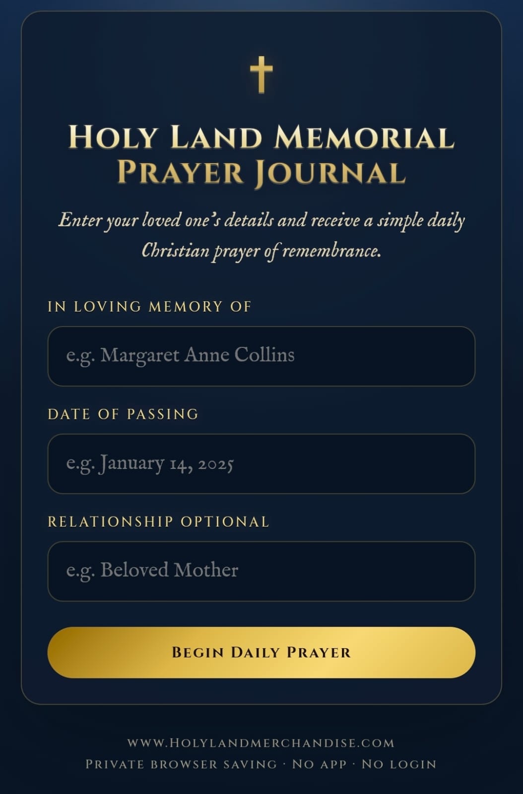 Christian Memorial Prayer Journal HTML Tool, Grief Prayer Journal, In Loving Memory Digital Download, Sympathy Gift, Daily Prayer for Loss - Image 5
