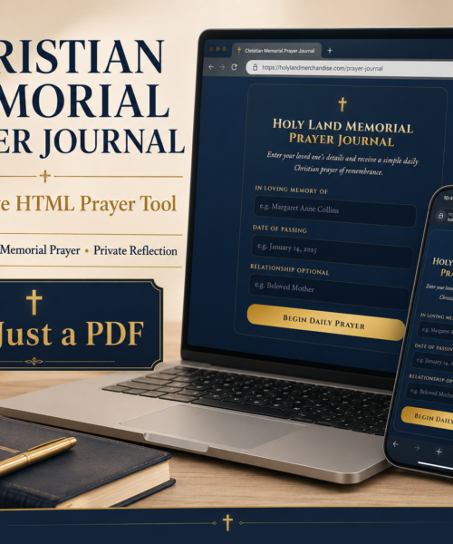 Christian Memorial Prayer Journal HTML Tool, Grief Prayer Journal, In Loving Memory Digital Download, Sympathy Gift, Daily Prayer for Loss