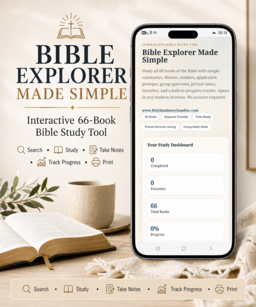Interactive Bible Study Guide 66 Books of the Bible, Bible Made Simple HTML Tool, Bible Summary, Bible Reading Tracker