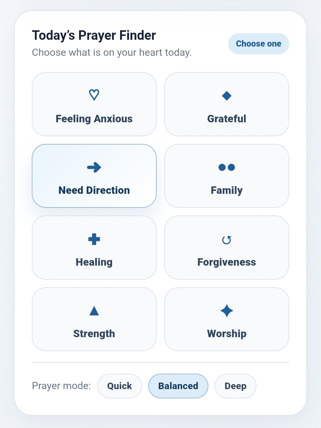 What Should I Pray Today? Interactive Prayer Helper HTML Tool, Christian Prayer Journal, Bible Verse Prompts, Daily Devotional - Image 3