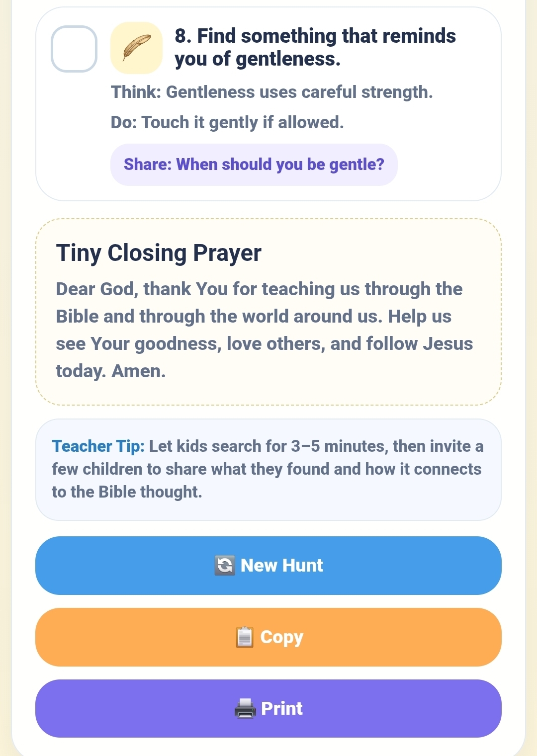 Bible Scavenger Hunt for Kids, Interactive Christian Game, No Prep Sunday School Activity, Kids Church HTML Tool, Not PDF - Image 2