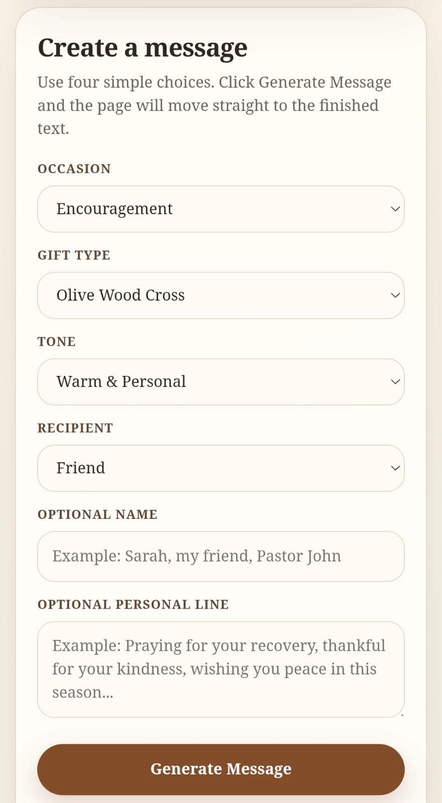 Christian Gift Message Generator, Prayer Card Text Tool, Bible Verse Gift Note, Religious Blessing Writer, Baptism Sympathy Encouragement Card - Image 7