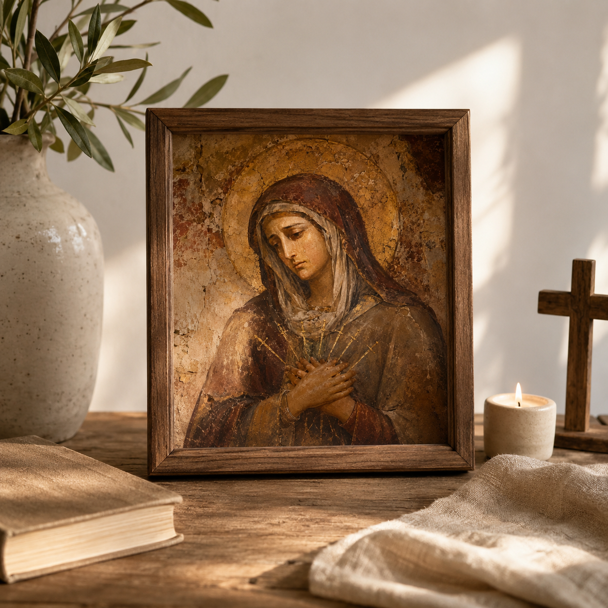 Our Lady of Sorrows Wall Art – Mater Dolorosa Catholic Print - Image 2