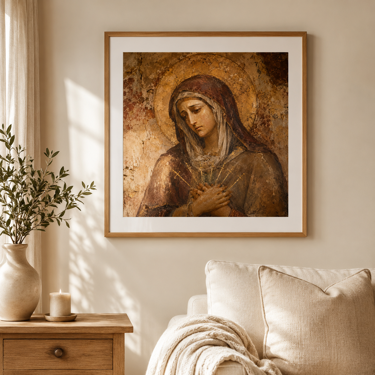 Our Lady of Sorrows Wall Art – Mater Dolorosa Catholic Print - Image 5