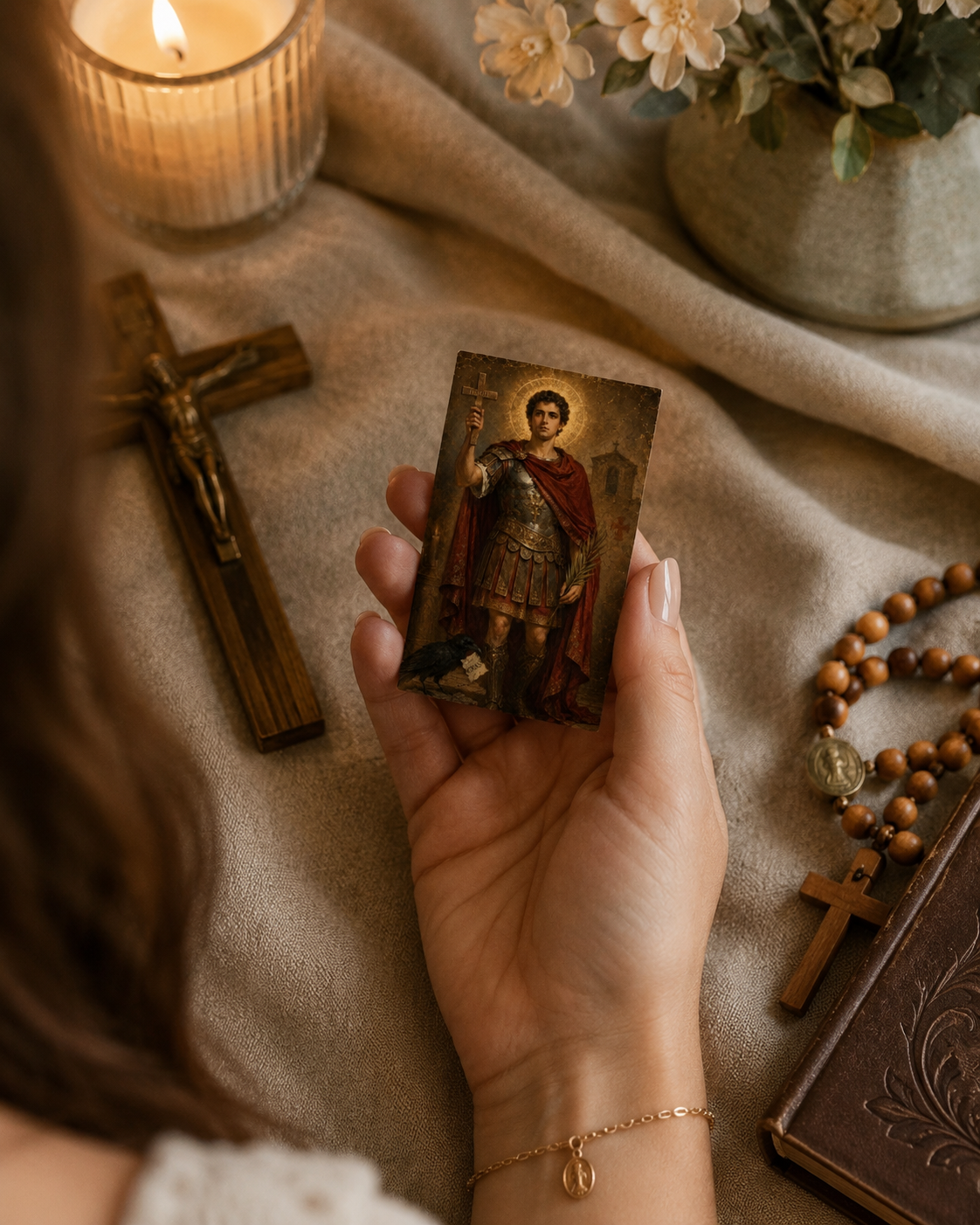 Saint Expedite Prayer Card Printable, Catholic Mini Icon Print, St Expedite Patron of Urgent Causes, Pocket Devotional Card, Digital Download - Image 6