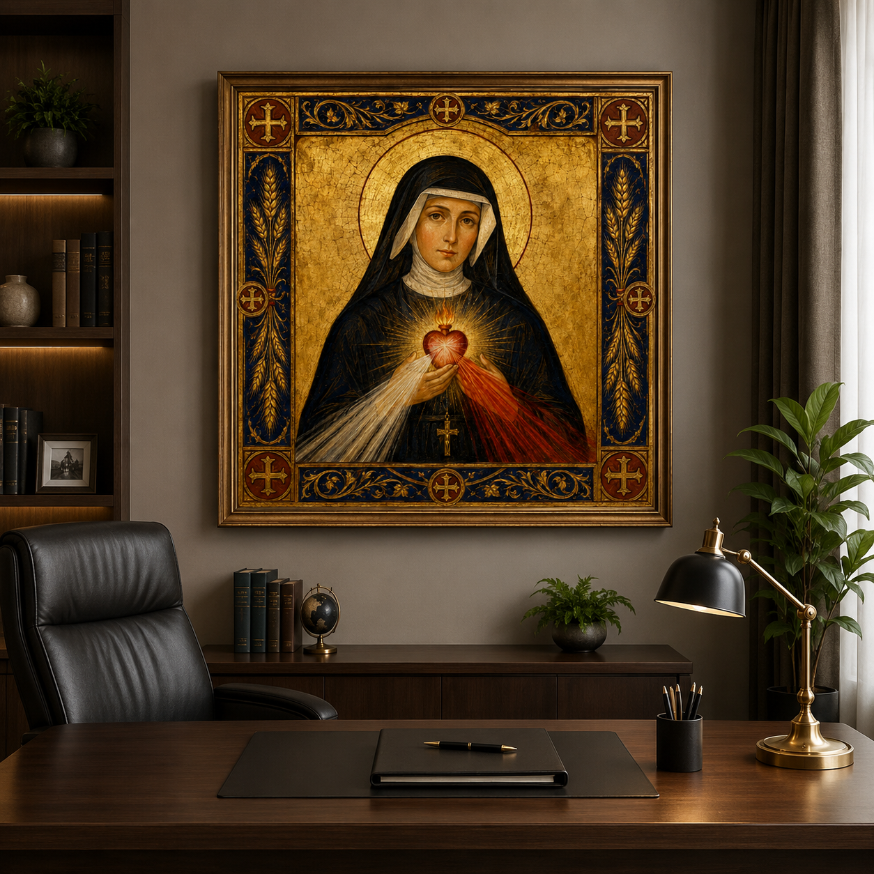 Saint Faustina Divine Mercy Print, Catholic Wall Art, Jesus I Trust In You Poster, Religious Home Decor, Chaplet Gift, Polish Saint Print