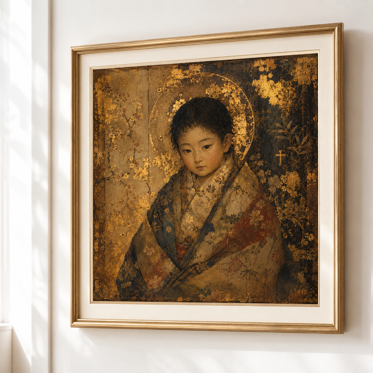 Kakure Kirishitan Christ Child Print, Japanese Christian Wall Art, Hidden Christians of Japan Icon, Maria Kannon Inspired Digital Download - Image 4