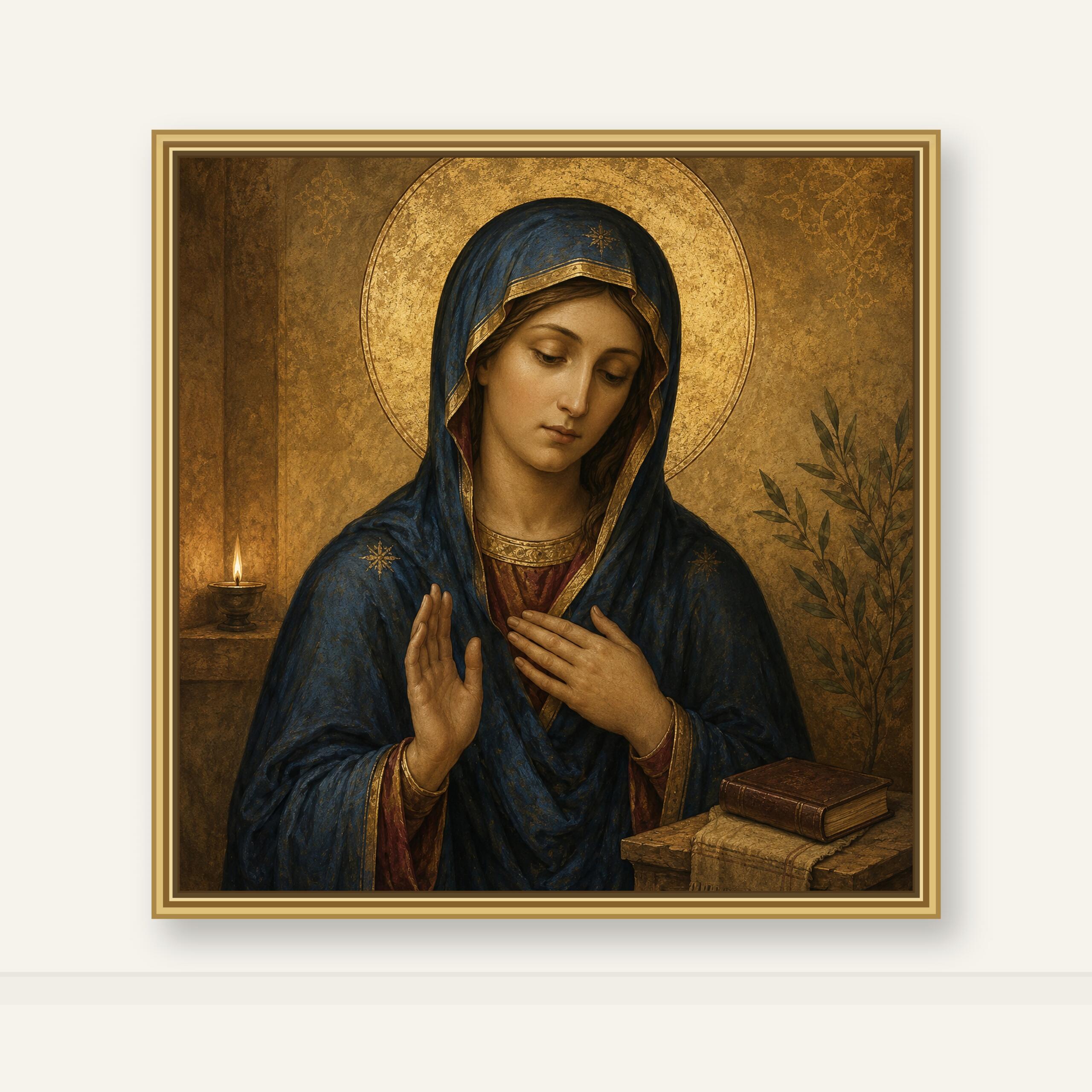 Our Lady of Silence Icon Digital Download, Theotokos of Stillness Print, Virgin Mary Wall Art, Orthodox Catholic Prayer Room Decor - Image 2