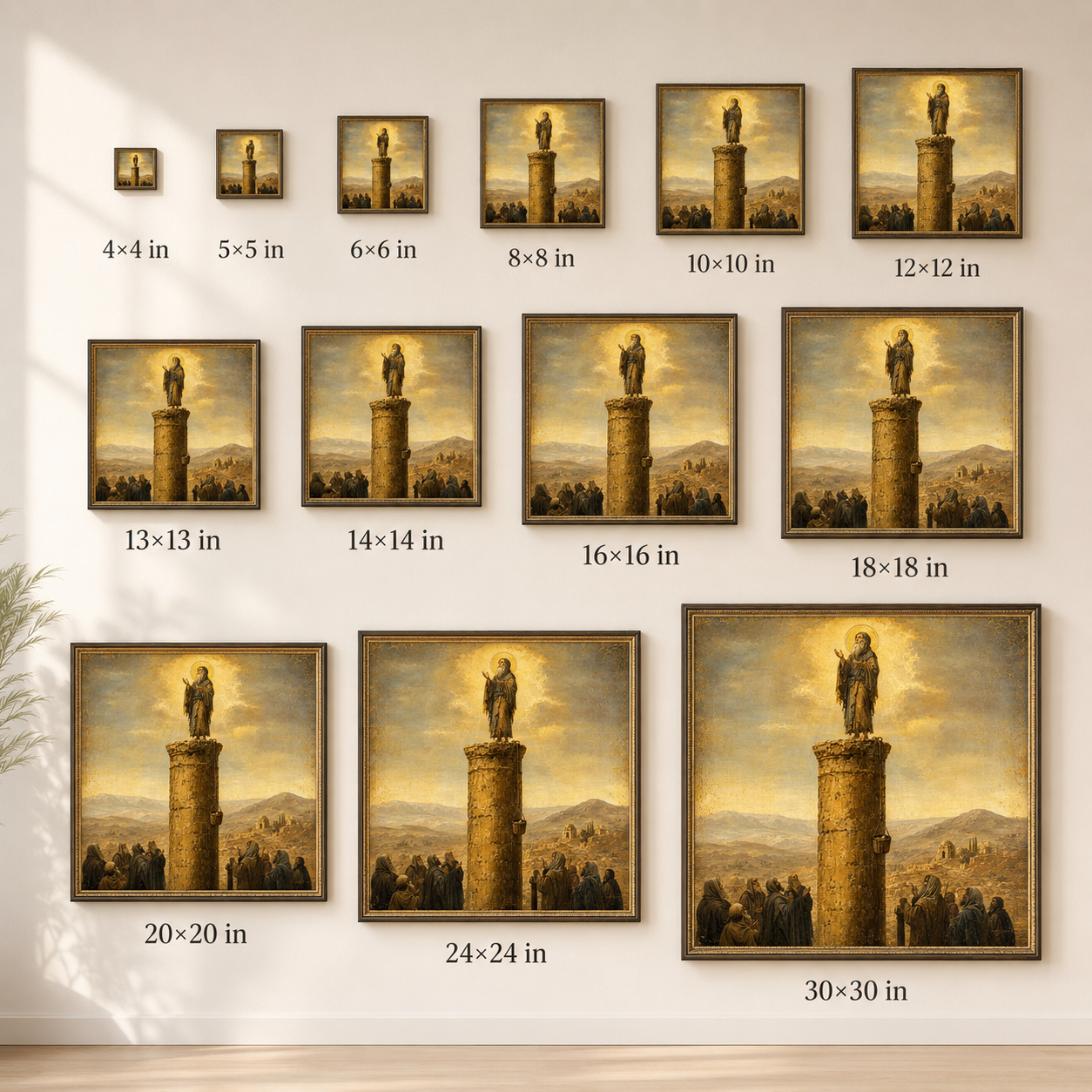 Saint Symeon the Stylite Icon, Orthodox Christian Wall Art, Pillar Saint Print, Desert Father Digital Download, Byzantine Monk Prayer Art - Image 2
